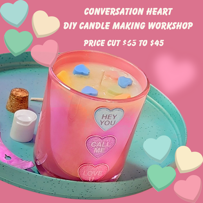 Conversation Heart Candle Making Workshop
