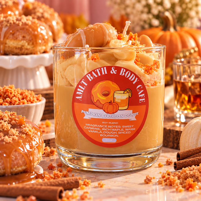 Pumpkin Bourbon Donut Candle