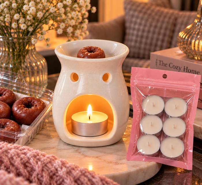 Wax Warmer & Tea Light Candle Kit