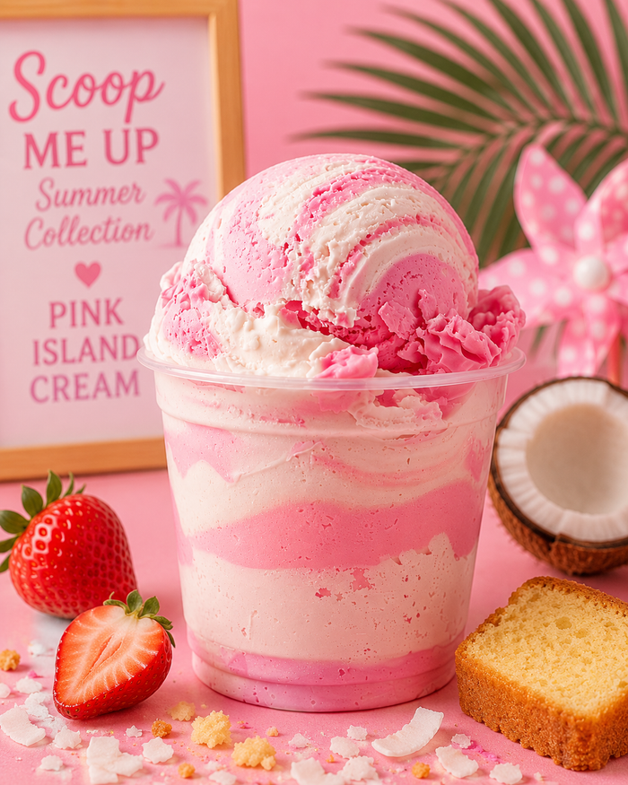 🍓Pink Island Cream Body Frosting