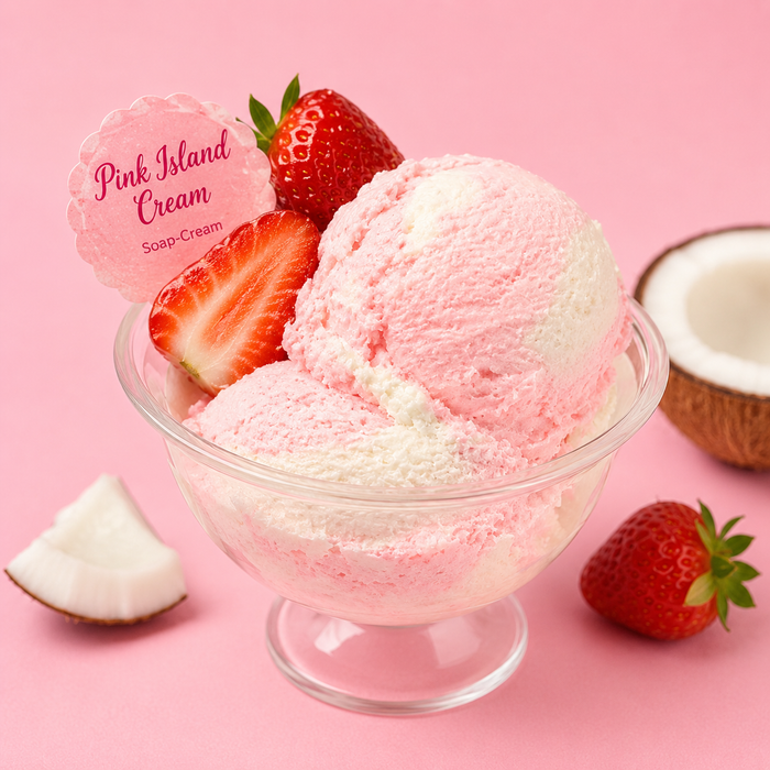 Pink Island Cream Soap-Cream