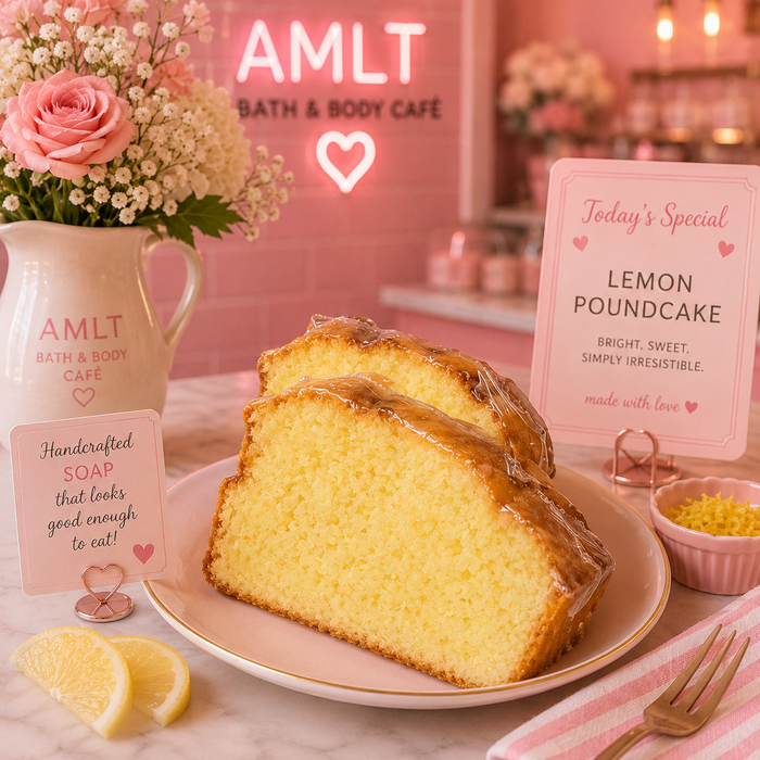 Lemon Poundcake Soap Slice