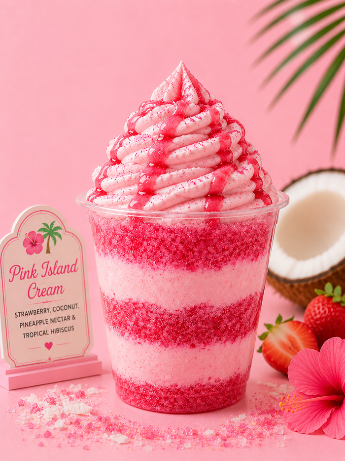 🍓Pink Island Cream Body Gelati
