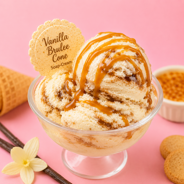 Vanilla Brulée Cone Soap-Cream