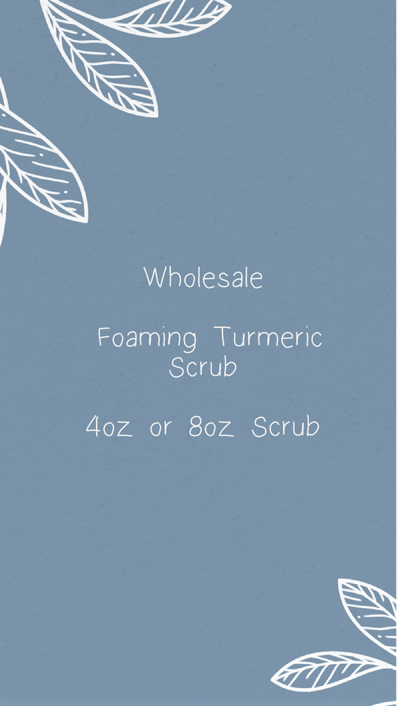 Wholesale Foaming Turmeric Exfoliating Scrub